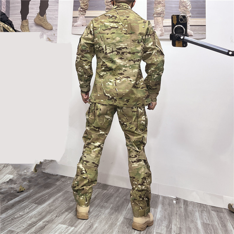 Wolves Army Bird G3 Outdoor American Camouflage Suit Overalls ยุทธวิธีกางเกง Scratch-Resistant Water