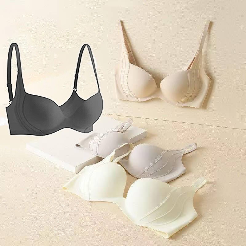 Lace & Bliss🌸Bra ชุดชั้นในไม่มีรอยต่อผู้หญิงหน้าอกเล็กรวบรวมไม่มีแหวนเหล็ก  สวมใส่สบาย b05