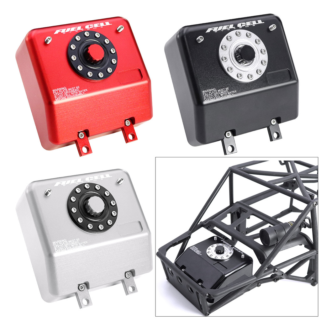 H10 อลูมิเนียมการใช้เซลล์กล่องจําลองการใช้ถังวิทยุกล่องสําหรับ 1/10 RC Crawler Vanquish H10 Optic อะ