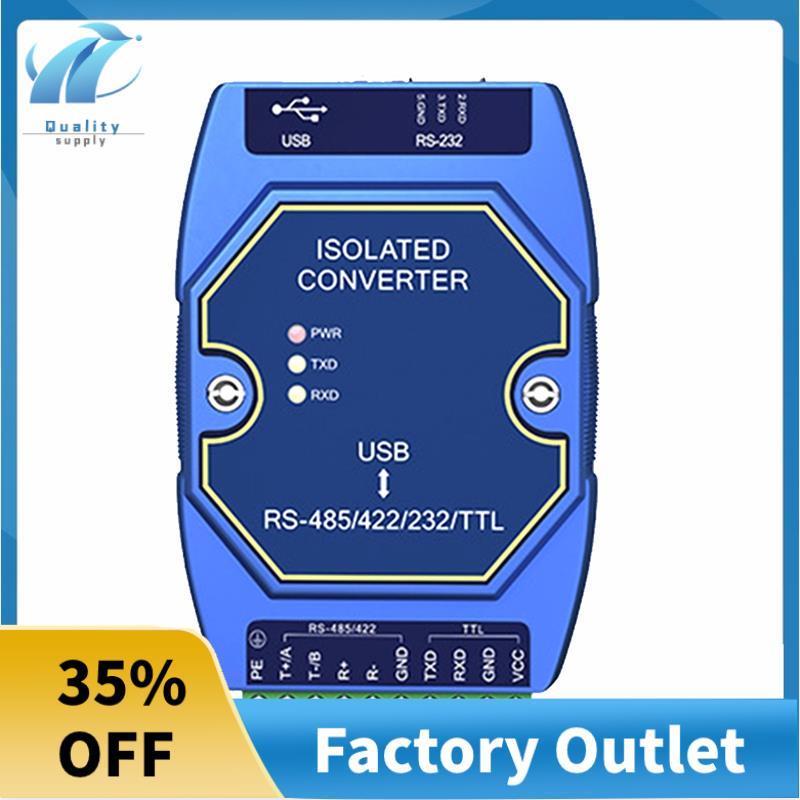 USB to RS485 RS422 RS232 TTL ตัวแปลงอุตสาหกรรม CDSENET E810-U15C CH340 Type-C 3.5 V/5 V TTL การแยกสั