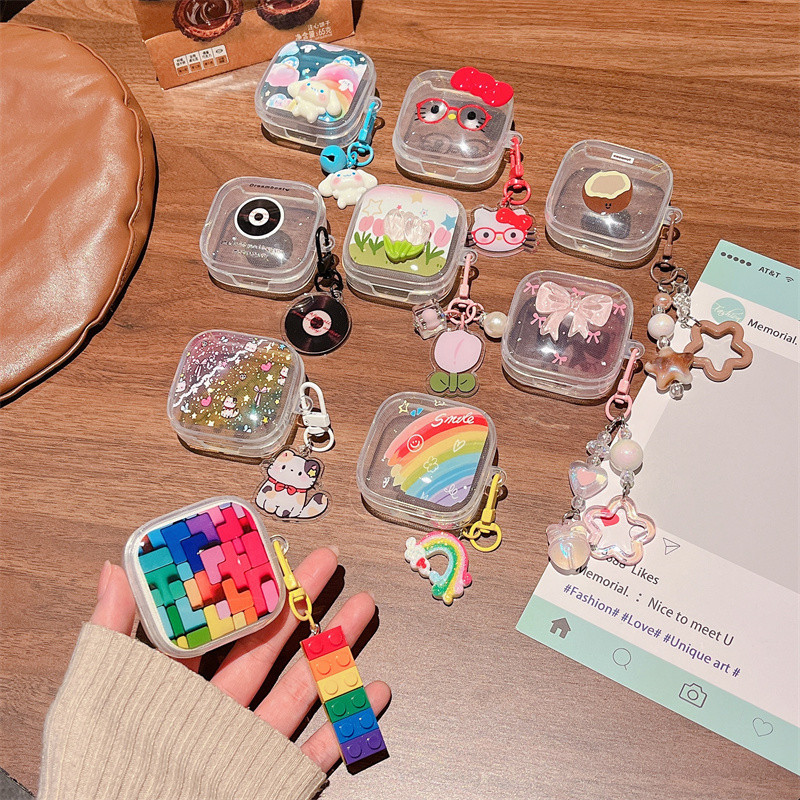 Loveyouhu สําหรับ Redmi Buds 6 Active Headphone Case โบว์ไล่ระดับส่วนบุคคลลาย cloud Cinnamoroll