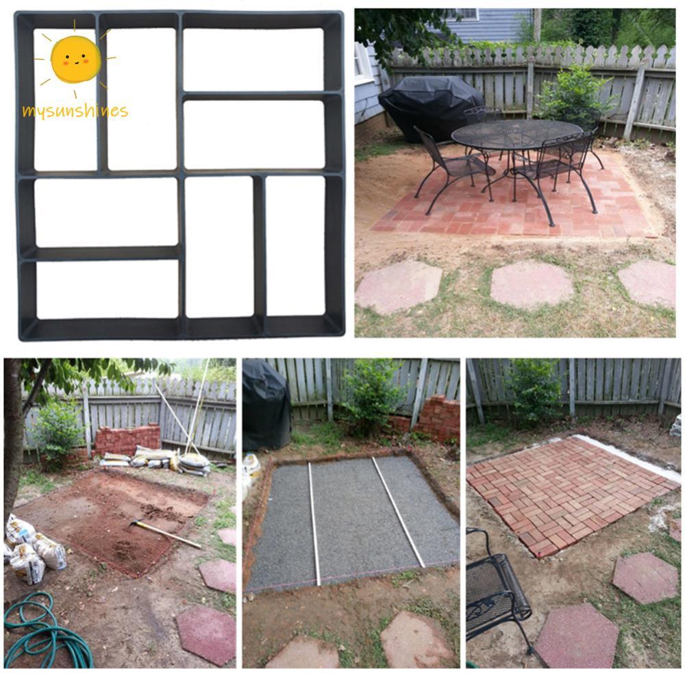 DIY แม่พิมพ์อิฐ ปูน บล็อคปูนตกแต่งสวน บล็อคปูน บล็อคแม่พิมพ์คอนกรีต ซีเมนต์ Paving Mold
