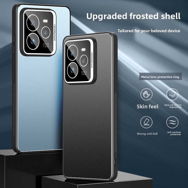 เคสโทรศัพท์สําหรับRealme GT7 GT6 GT5 Pro Neo 5 6 7 Turbo 7X 7 Se 11 Pro Plusเลนส์เคลือบโลหะป้องกันAnti-skidding Cover Anti-Fingerprints Minimalistปลอก