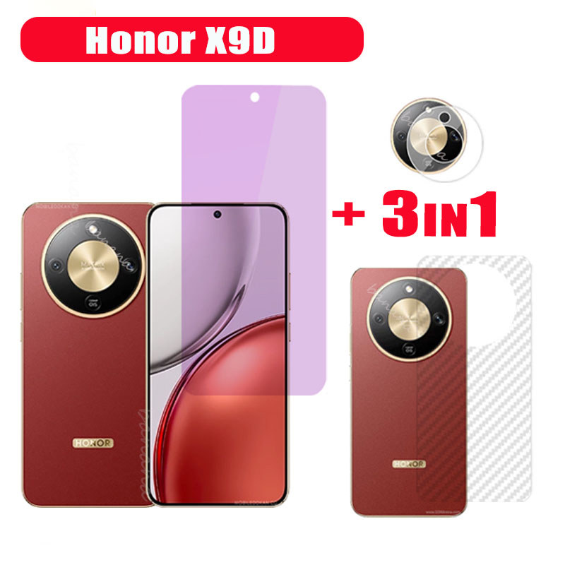 Honor X9D กระจกนิรภัยป้องกันหน้าจอ Honor X7D X7C X7B X7A X6C X6B X8C X8B ฟิล์มเลนส์กล้อง + ฟิล์มด้าน