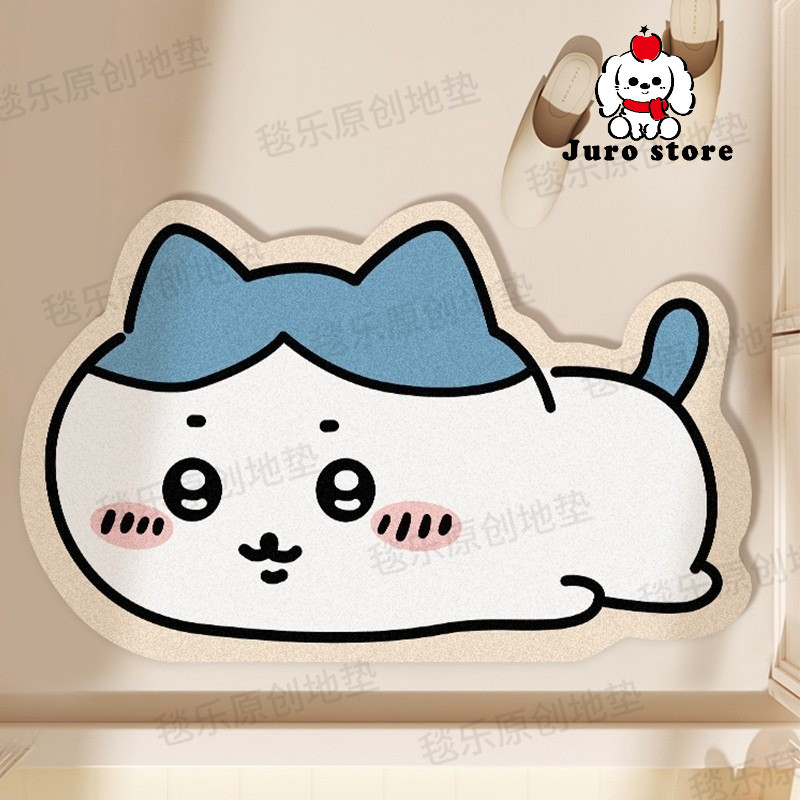 JURO FLOOR MAT WITH CUTE CHARACTER CHIIKAWA MOTIF/BATHROOM MAT/KOREAN DESIGN