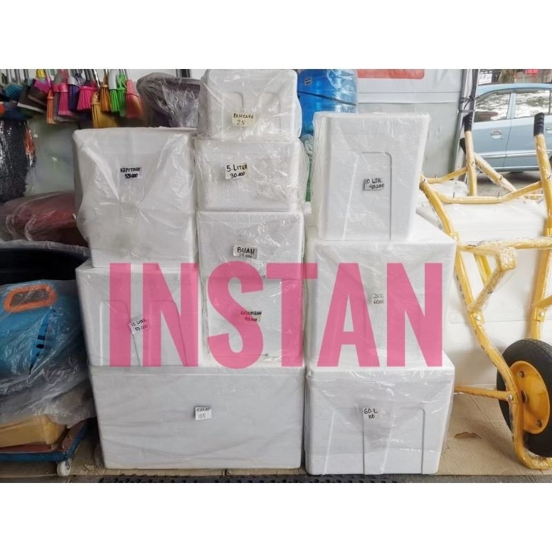 [oddsolshop] pekanbaru/Sterefoam Box Ice Cork Styrofoam Ice Box / Fish Box / Food Box / Foam Box