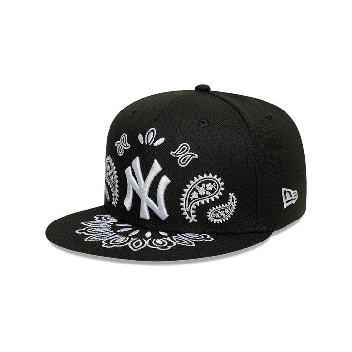 หมวก MLB Paisley New York Yankees ทรง 59FIFTY Cerrada คุณภาพสูง สไตล์ Hip Hop สำหรับสวมใส่ในโอกาสต่างๆ