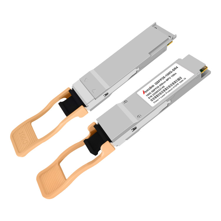 100G QSFP28 MM โมดูลไฟหลายโหมด 100M QSFP28-100G-SR4 ใช้งานร่วมกับ Huawei Sco