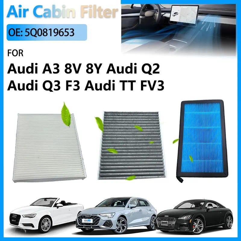 เครื่องปรับอากาศกรองสําหรับ Audi A3 8V Convertible 8Y Sportback Q2 Q3 F3 Audi TT MK3 FV3 อุปกรณ์เสริ
