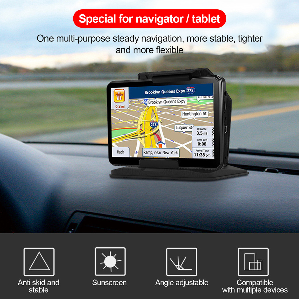 JMTH Universal Car Tablet Holder, Dashboard Holder for iPhone Phablet iPad Holder GP Size 5.0 ถึง 9.5 - รูปที่ 4