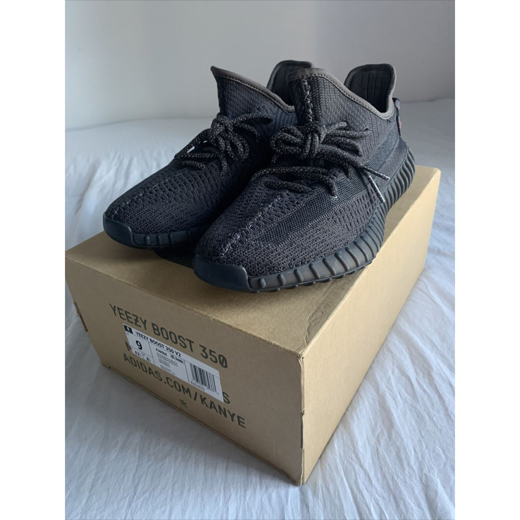 ADYeezy Boost 350 V2 สีดํา ไม่สะท้อนแสง FU9006