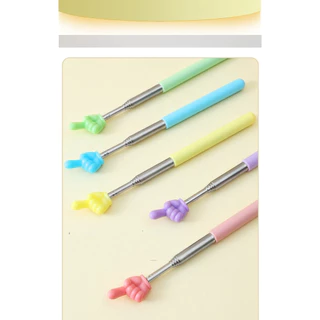 kingmallshop（502）ไม้ชี้ไวท์บอร์ด ไม้ชี้นิ้วมือ สำหรับครู pointer presentation สแตนเลส การสอน