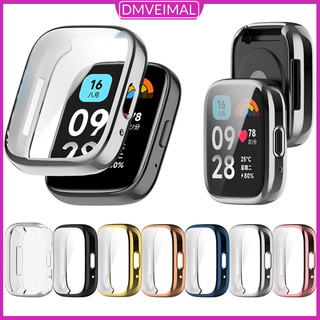 ฝาครอบ TPU นิ่มแบบป้องกันรอบด้าน for Xiaomi Redmi Watch 3 ACTIVE / Mi Watch 3 Lite กรณีนาฬิกา
