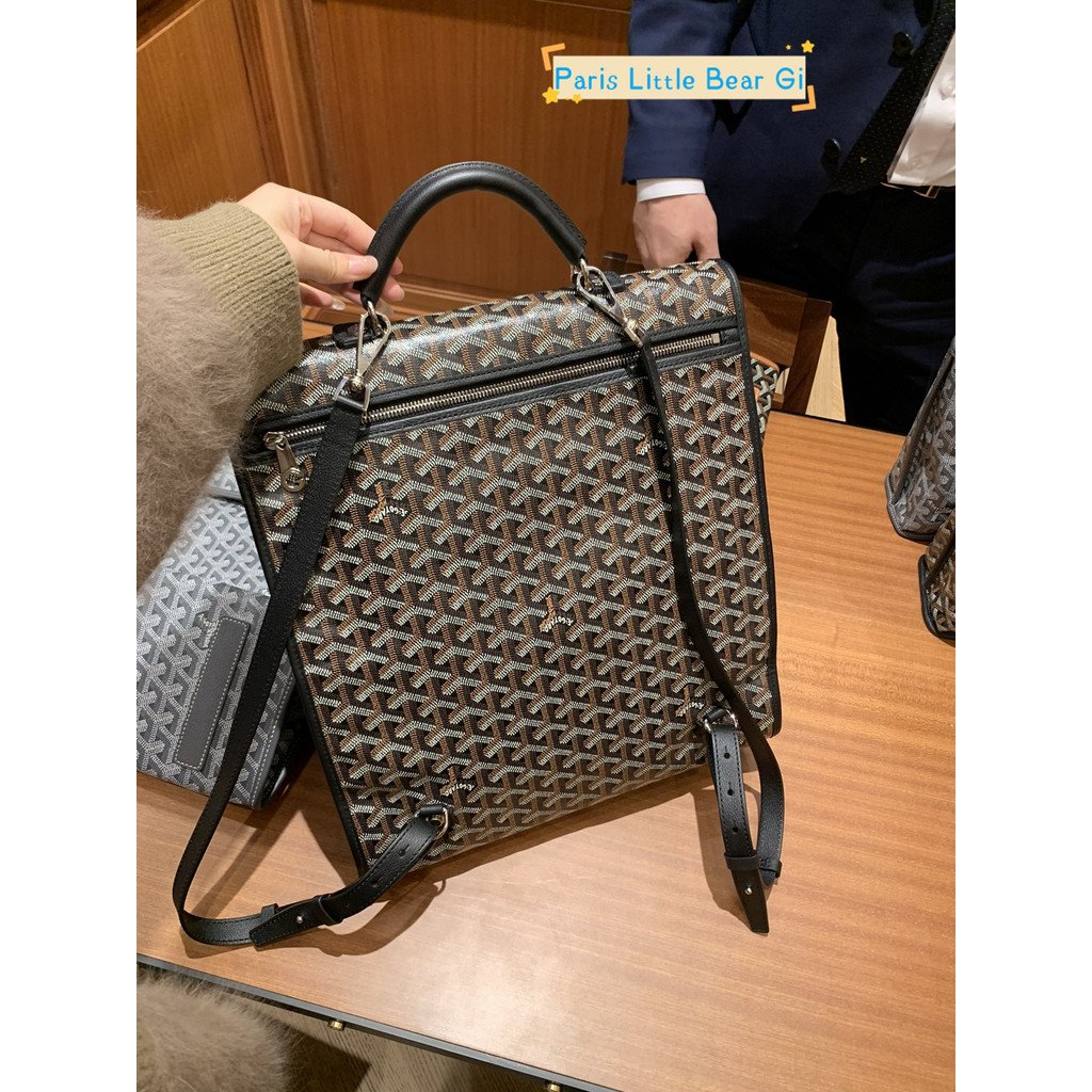 Goyard Goyard Goyard/Ya saint leger กระเป๋าเป้สะพายหลังพับได้กระเป๋านักเรียน Presbyopic กระเป๋าเป้สะ