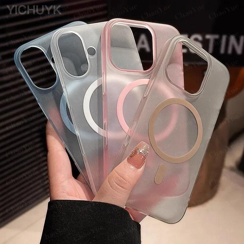 เคสโทรศัพท์ไร้สายแม่เหล็กหรูหราสีด้าน Desert Titanium AG แบบ Frosted รองรับ iPhone 11 12 13 14 15 16 17 Pro Max AIR Plus แข็งแรง กันกระแทก โปร่งใส บางพิเศษ พร้อมบัมเปอร์ ปกหลัง ดีไซน์สวยงาม ราคา ถูกที่สุด ดีลบีเคเค แกลเลอรีภาพที่ 9