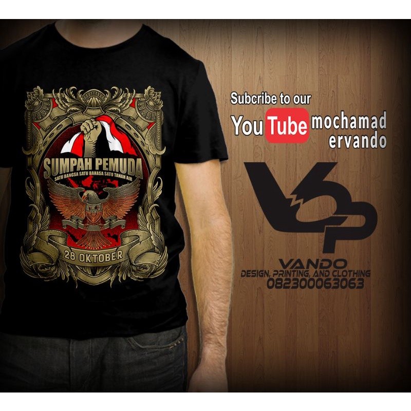 เสื้อยืด YOUTH SUMPAH 28 OCTOBER INDONESIAN เสื้อยืด NATIONAL เสื้อยืด