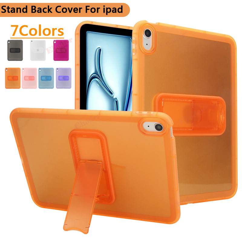 โปร่งใสสําหรับ iPad Air 11 กรณี 2024 2025 A16 12th 11th 10th Air7 6 5 iPadpro 12.9 M5 M4 แท็บเล็ตสําหรับ iPad 7/8/9th 10.2 10.5 Pro 5/6th 9.7 Mini 7 6 5 4 ขาตั้งด้านหลัง ผ้าคลุม