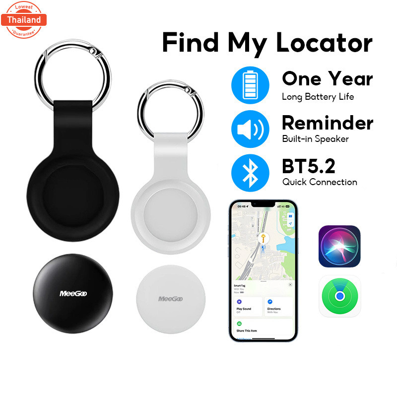 MeeGoo Air Tag IOS & Android Findmy GPS Bluetooth Tracker สําหรั Android Keys Finder และ Pet Locator