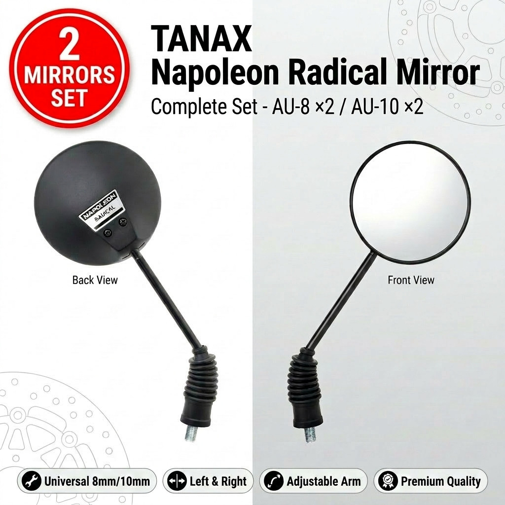 Tanax AU-10 กระจกมองหลังมอเตอร์ไซค์