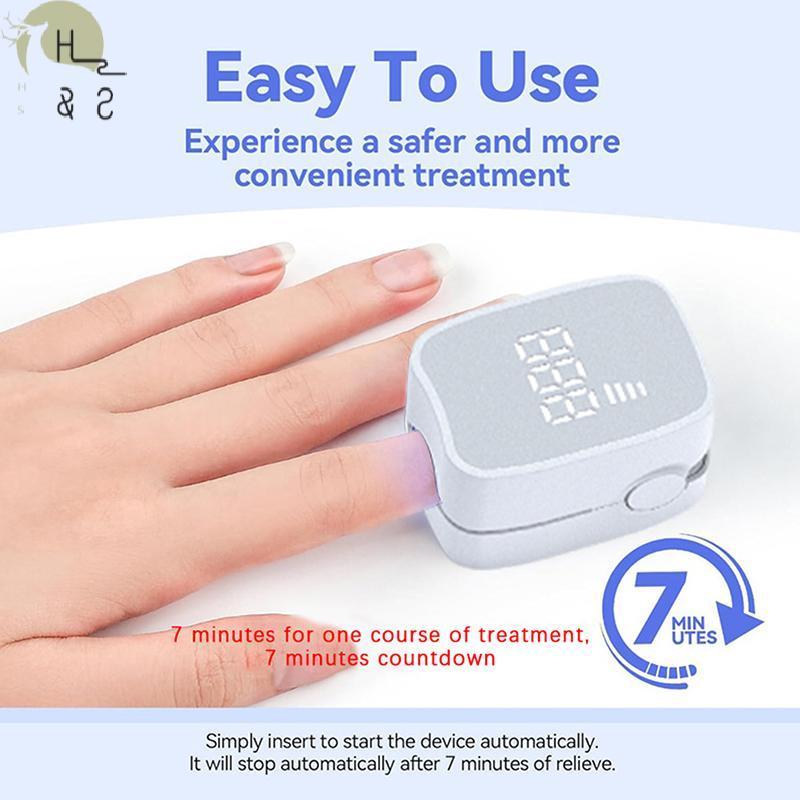 [H&S] อุปกรณ์ไฟทําความสะอาดเชื้อราเล็บสําหรับ Onychomycosis ชาร์จ USB เครื่องมือบําบัดเล็บประสิทธิภาพสูง Home Medical Solution {th}