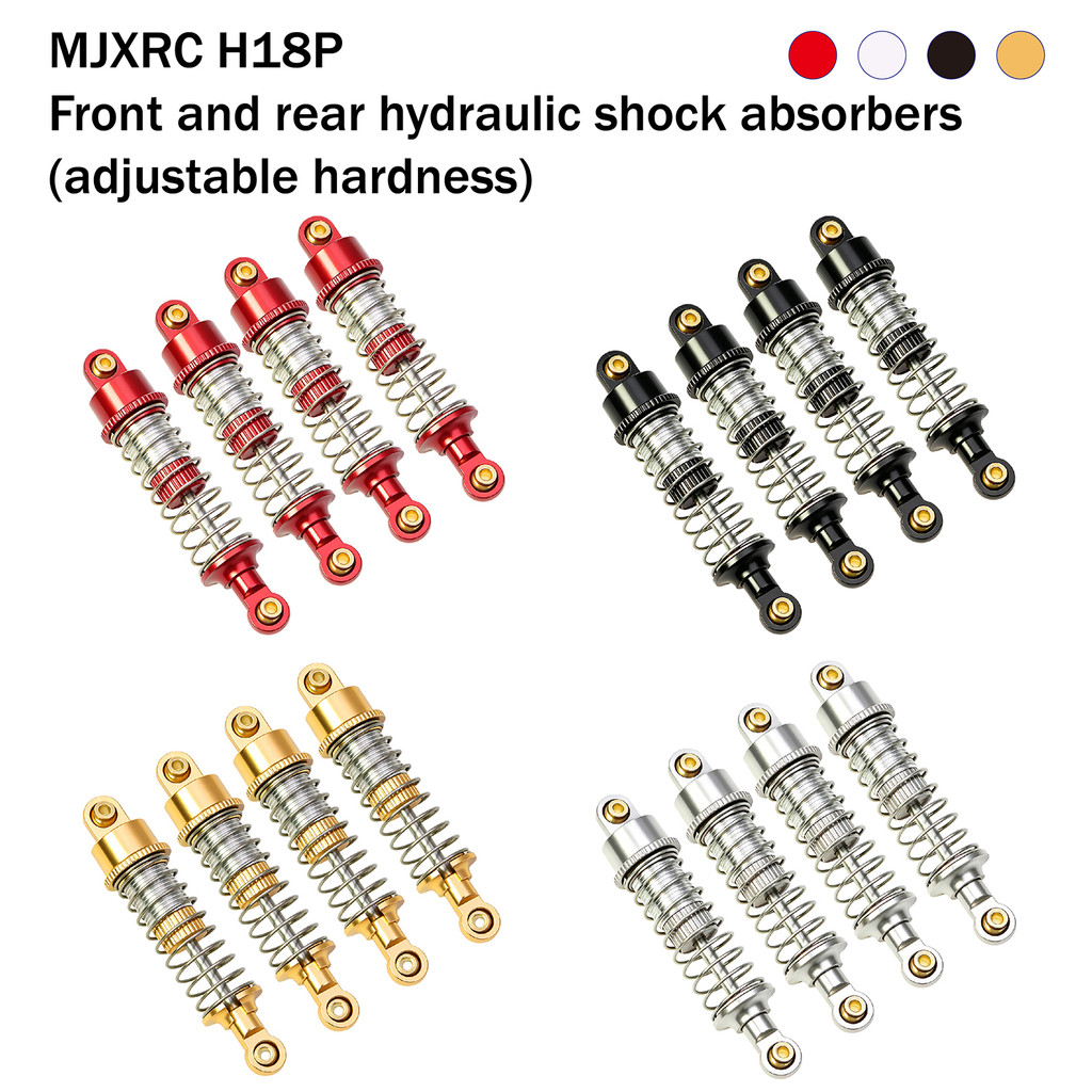 โลหะน้ํามัน Damper โช้คอัพปรับ Softness และความแข็งสําหรับ Hyper GO MJX 1/18 H18P RC รถอัพเกรด OP อุปกรณ์เสริมอะไหล่