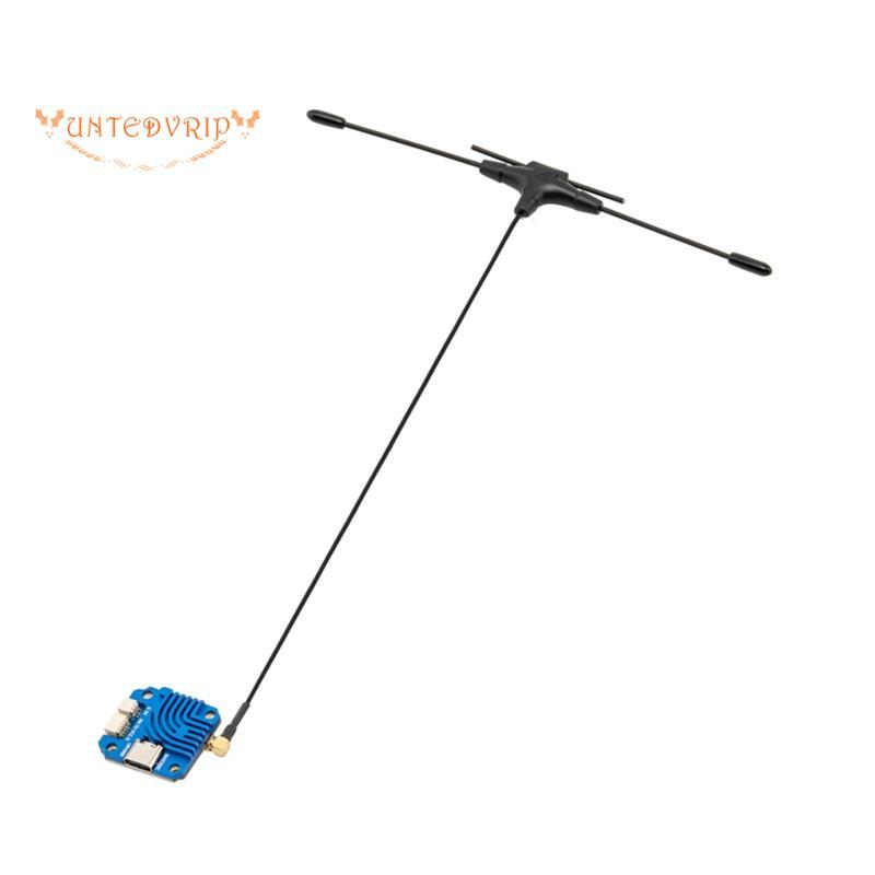[Quick U]UR1000 ELRS Receiver Dual-Band 2.4G/900M High-Power ExpressLRS Receiver พร้อมเสาอากาศประเภท