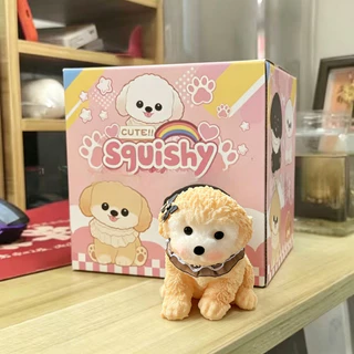 ตุ๊กตาหมาน่ารัก Squishy ของเล่นบีบ นุ่มสุดๆ บีบได้คืนตัว ปลอดภัย ของเล่นคลายเครียด ตั้งโต๊ะทำงาน ของขวัญวันเกิด