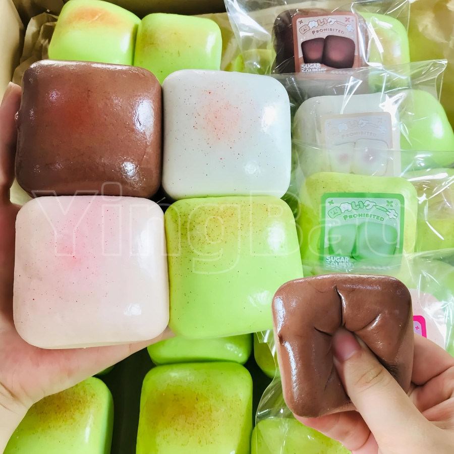Mini Toast ช้า Rising Squishy ความวิตกกังวลบรรเทาของเล่นบีบอัด Sensory Calming ของเล่น Travel Fidget ของขวัญคริสต์มาส
