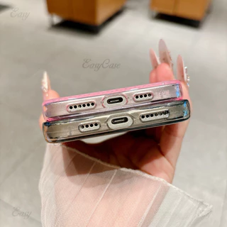 น้ําแข็งเจาะรังผึ้งกระจายความร้อนตาข่ายทีพียูเคสนิ่มสําหรับ ไอโฟน 17 16 15 14 13 12 โปรแม็กซ์ กันลื่นและป้องกันการตกฝาหลัง