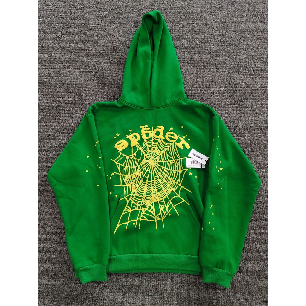 OSDF Sp5der Street Hip Hop เสื้อกันหนาวชาย Spider Web อเมริกันเสื้อกันหนาว Hoodie