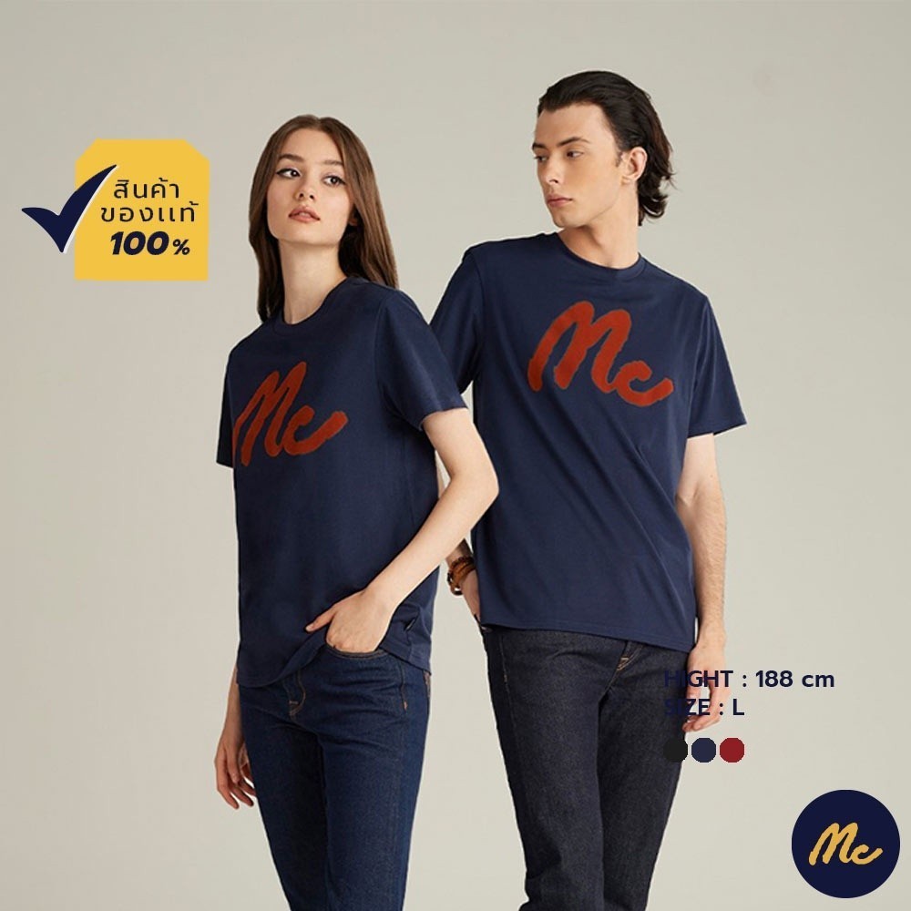 Fashion Hot Mc Jeans เสื้อยืดแขนสั้น Unisex คอกลม MTSZ935เสื้อยืดSIZE S-5XL Casual