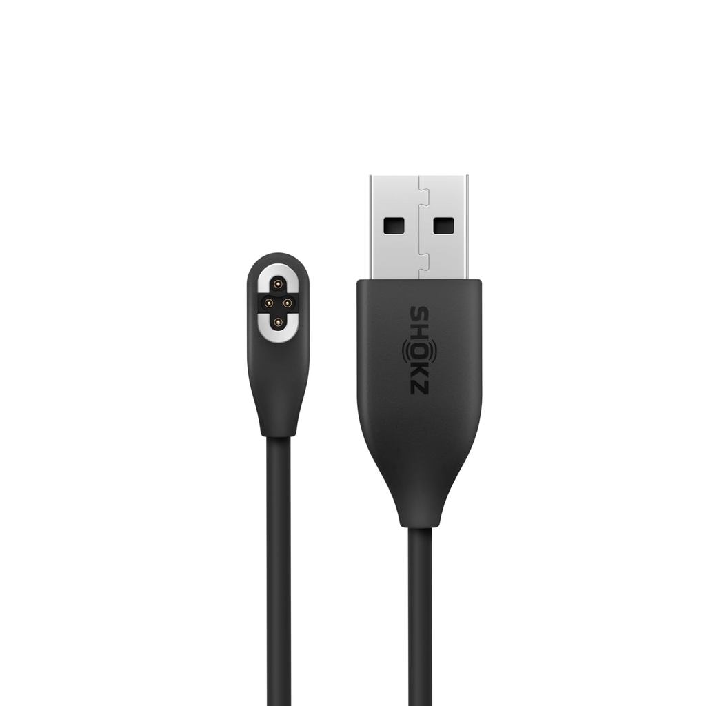 SHOKZ Magnetic Charger Cord Compatible Open Swim Pro S710, folastic elastomer, 650 มม. สําหรับสายชาร