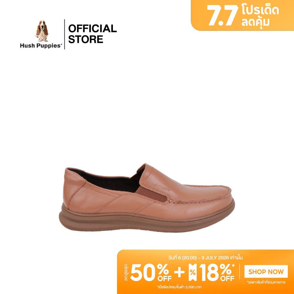 Hush Puppies รองเท้าผู้ชาย รุ่น  HP 8HCFB0215Z - สีน้ำตาล (รองเท้าลำลองหนังแท้ แบบสวม)