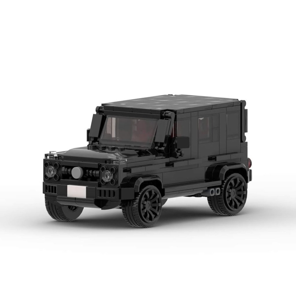 ในประเทศอนุภาคขนาดเล็ก MOC High Benz G63 ใช้งานร่วมกับ Building Blocks Racing คลาสสิก 8 ตารางกีฬารถข