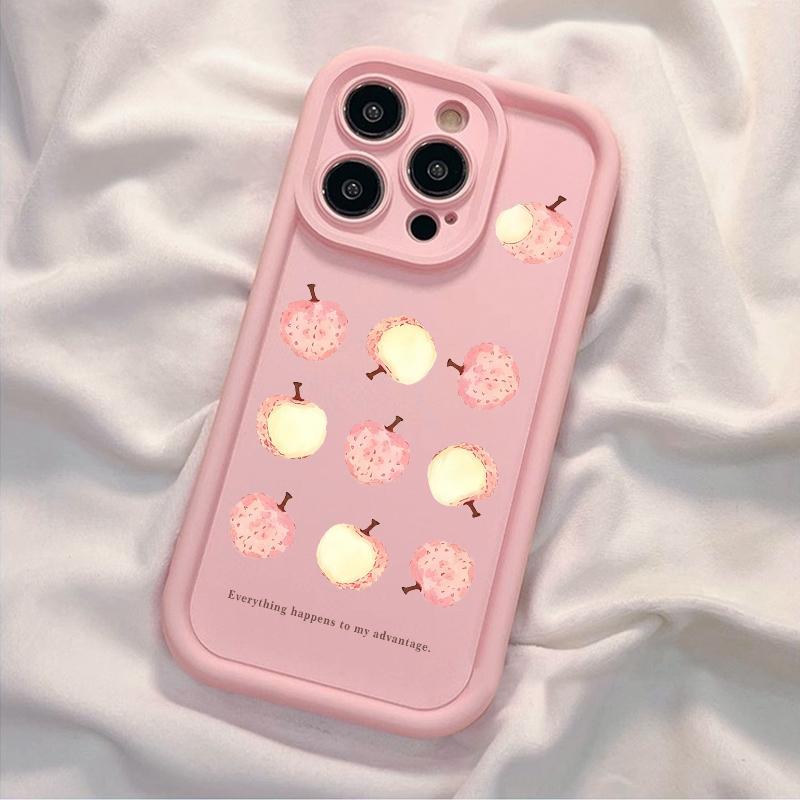 น่ารัก Litchi กรณี Realme C100 C75 C71 C65 C63 C83 C85 C61 14X 14T 15T 16T 15X C35 Note70 Note80 C30