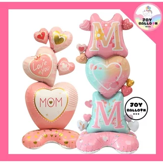 ลูกโป่งวันแม่ Love Mom (ส่งเร็วจากกรุงเทพ) ขนาดใหญ่ ตั้งพื้นได้ ลูกโป่งบอกรักแม่ ของขวัญวันแม่ Happy Mother Day ลูกโป...