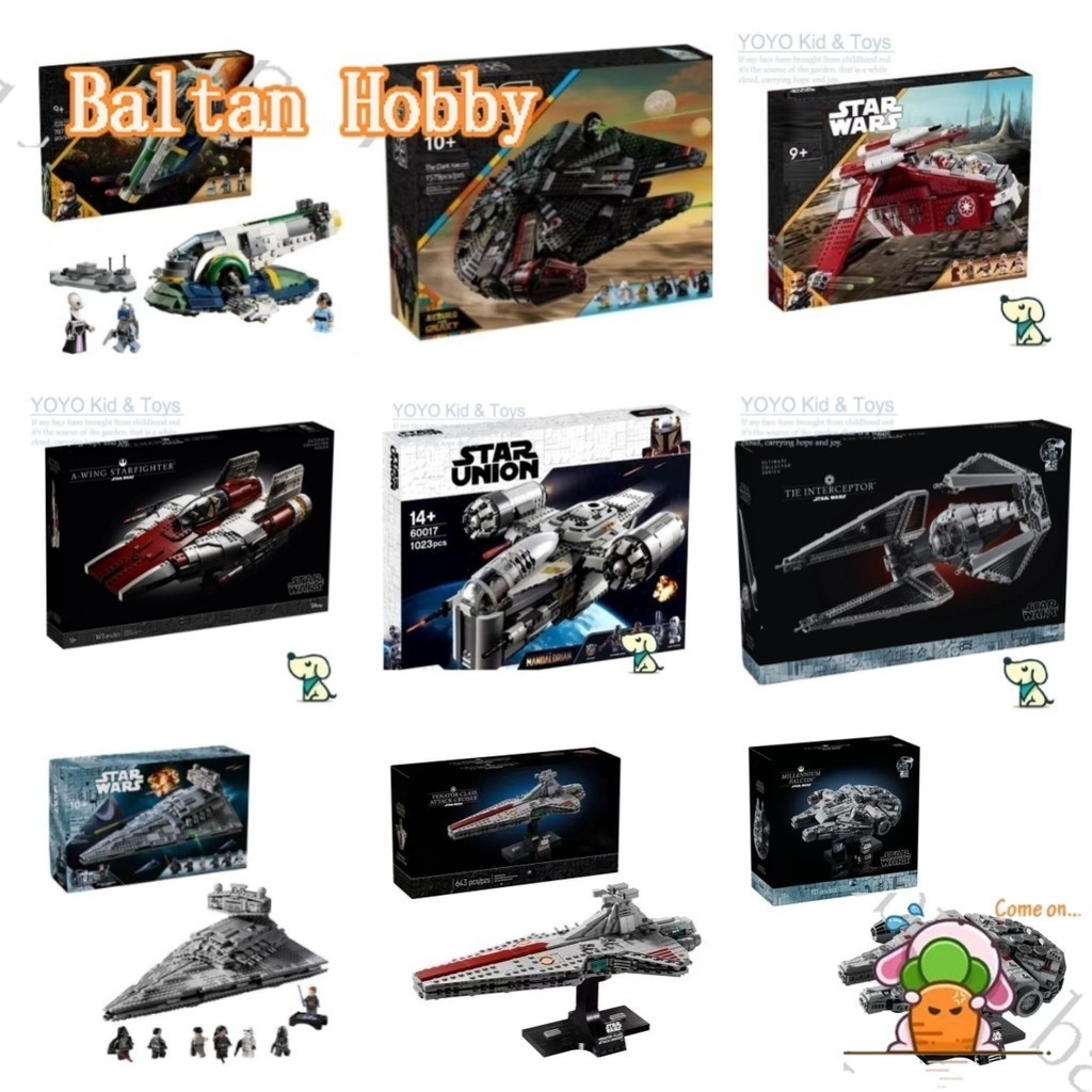 Pandon ของเล่น PD1M ใช้งานร่วมกับ Star Wars Series First Order Star Destroyer 75055 75292 The Razor Crest X-wing Imperial Light Cruiser 75190 75315 building block ของเล่น EW7