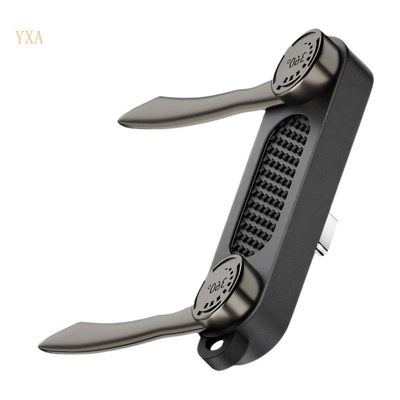YXA 2 in 1 USB C Adapter Stand หมุนได้ 360 องศา 240W ชาร์จและ 40Gbps Transfer สําหรับ Work Place Vie