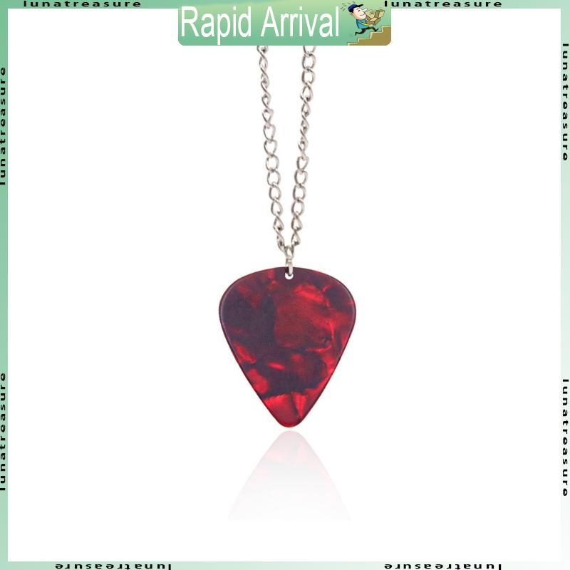 Lun Unique Hellfire Club Necklace Eddie Munson Guitar Pick Pendant Necklace