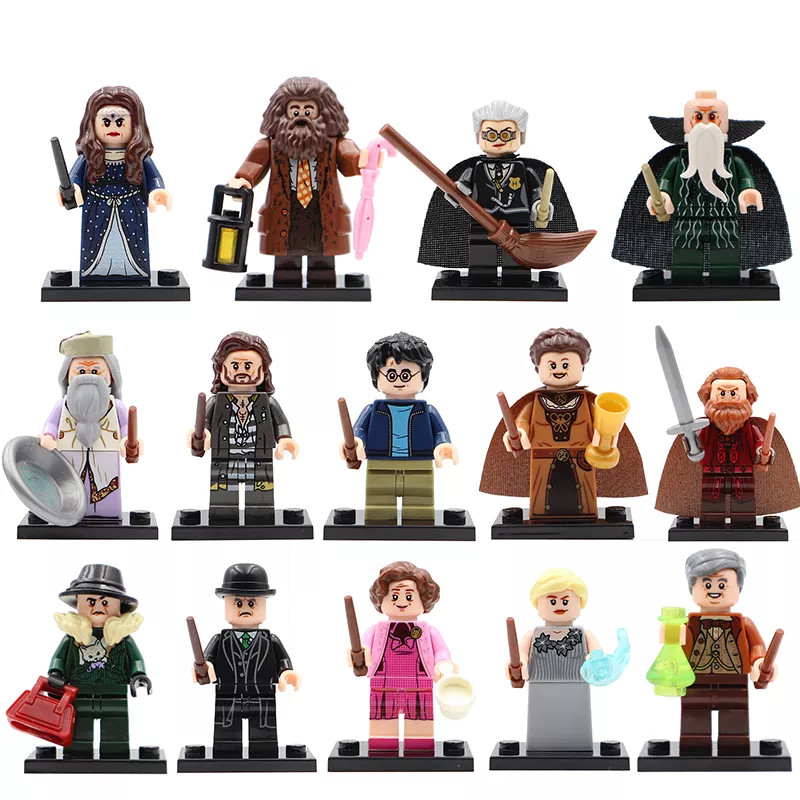 Harry Potter Dumbledore Snape Hagrid Building Blocks ของเล่นเด็ก Wm6059