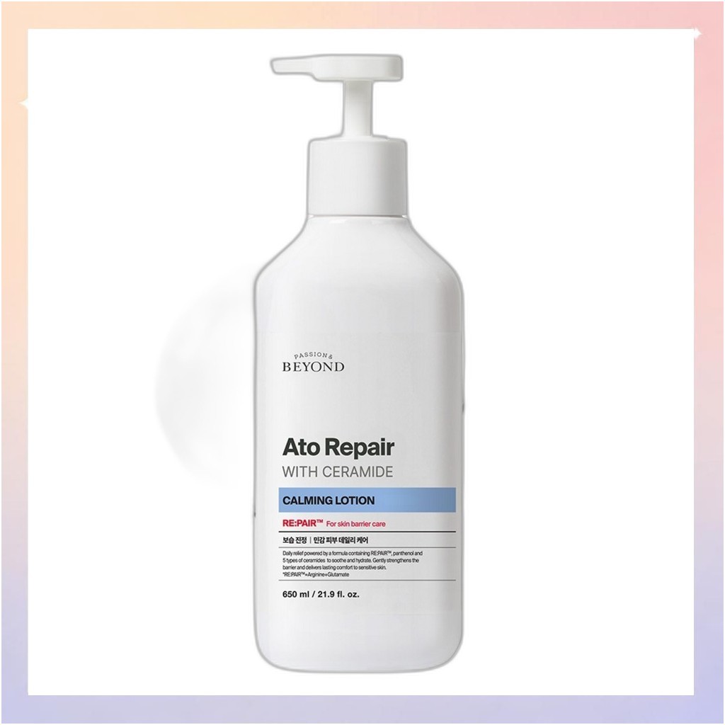 [beyond] Ato Repair Calming Lotion with Ceramide, 650ml, 1pc / Korean Ato Lotion / Fast-Absorbing by