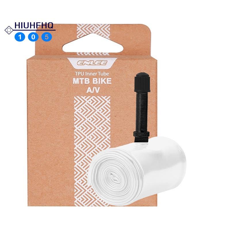 Hiuhfhq106ENLEE MTB Bike Inner Tube,TPU Schrader Valve- 26/27.5/29 นิ้ว 45 มม.การออกแบบเบามาก,ชิ้นส่