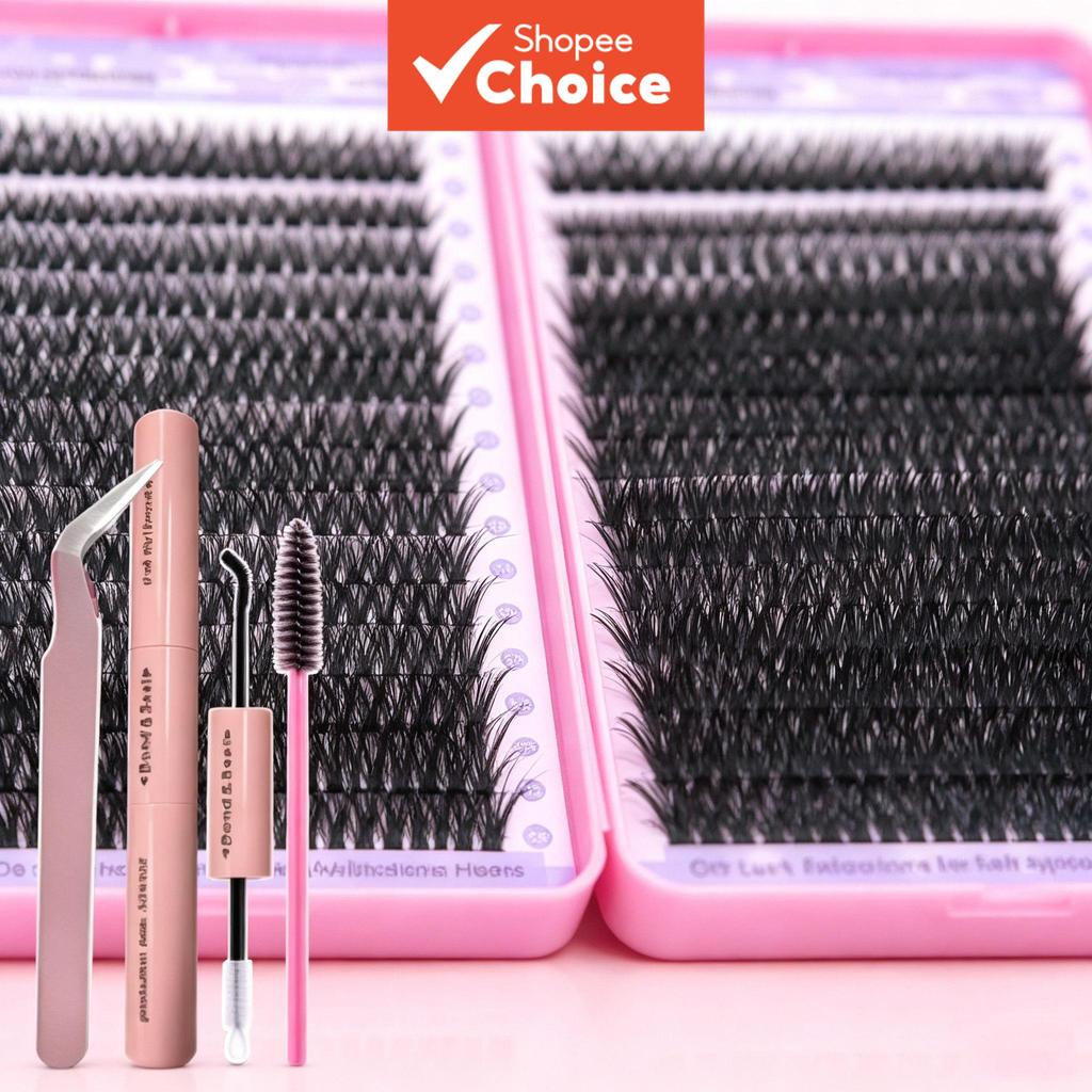 Asian & Western Thick False Eyelash Book Set - Hairy Style For Dramatic Eye Look