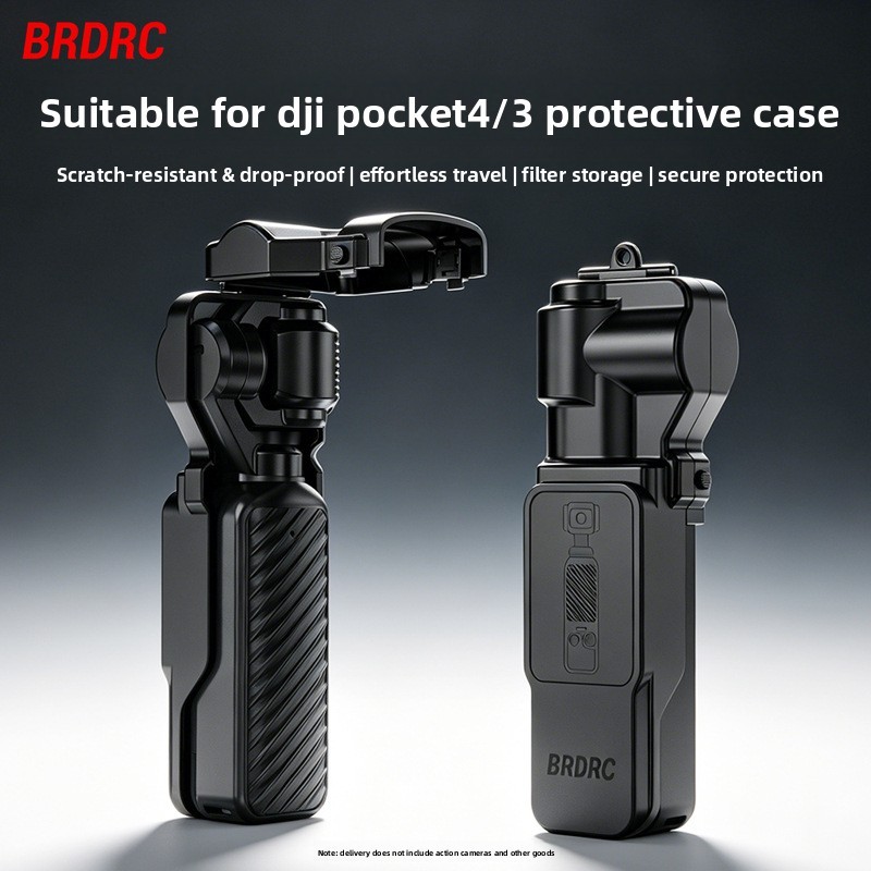 เคสป้องกันแบบ All-in-One สําหรับ DJI Pocket 4/3 เลนส์กล้องหน้าจอฝาครอบกันฝุ่นพร้อมอุปกรณ์เสริมเกราะป้องกัน