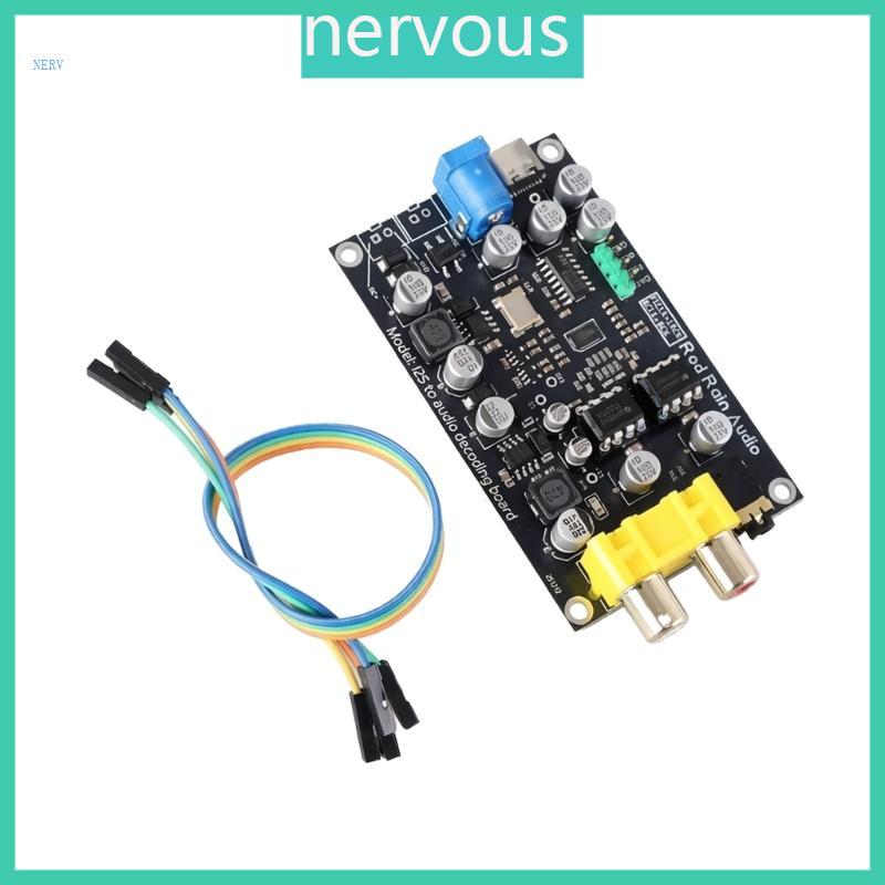 NERV CF3692 บอร์ดถอดรหัส ES9038Q2M โมดูล 12V สองเอาต์พุต