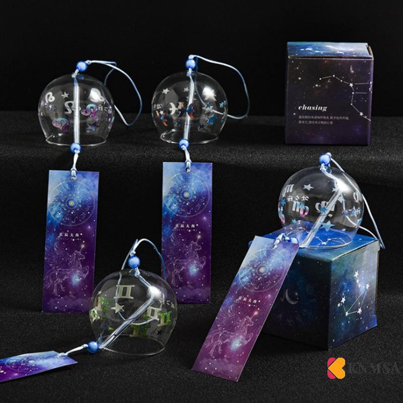 KNMSA] 1 PC 1 PC Creative ญี่ปุ่นสไตล์ Hibiscus Decor รูปแบบแก้วแขวน Wind Chime คอเต่า nicenam