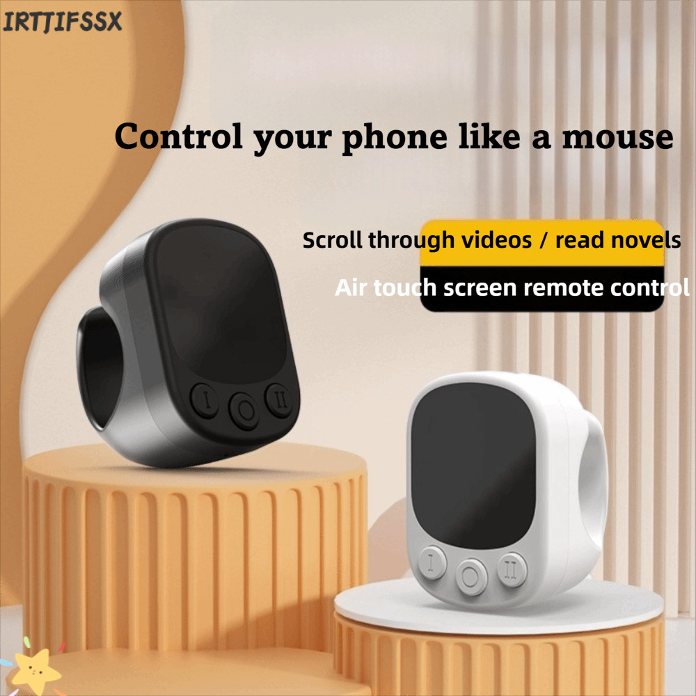 IRTJIFSSX Touchscreen Controller, Music Playback Control Continous Clicker Bluetooth Ring Remote, Pa