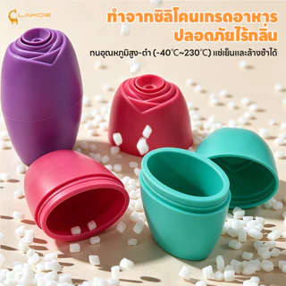 LAKOEMALL ลูกกลิ้งน้ำแข็งซิลิโคนเดี่ยว ลูกกลิ้งหน้าน้ำแข็ง ช่วยฟรีชผิวให้ปัง ซิริโคนนวดหน้า พกพา น้ำแข็งนวดหน้า