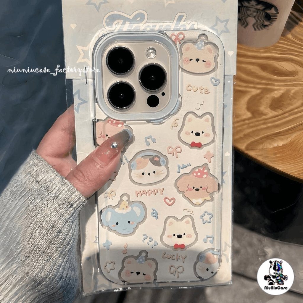 กันกระแทก วีโว่ เคส สัตว์น่ารัก For ViVo Y20 Y21 Y17S Y1S Y21S Y17 Y15S Y22S Y50 Y36 Y27 Y16 Y02S Y51 Y1S V60 V30 Case