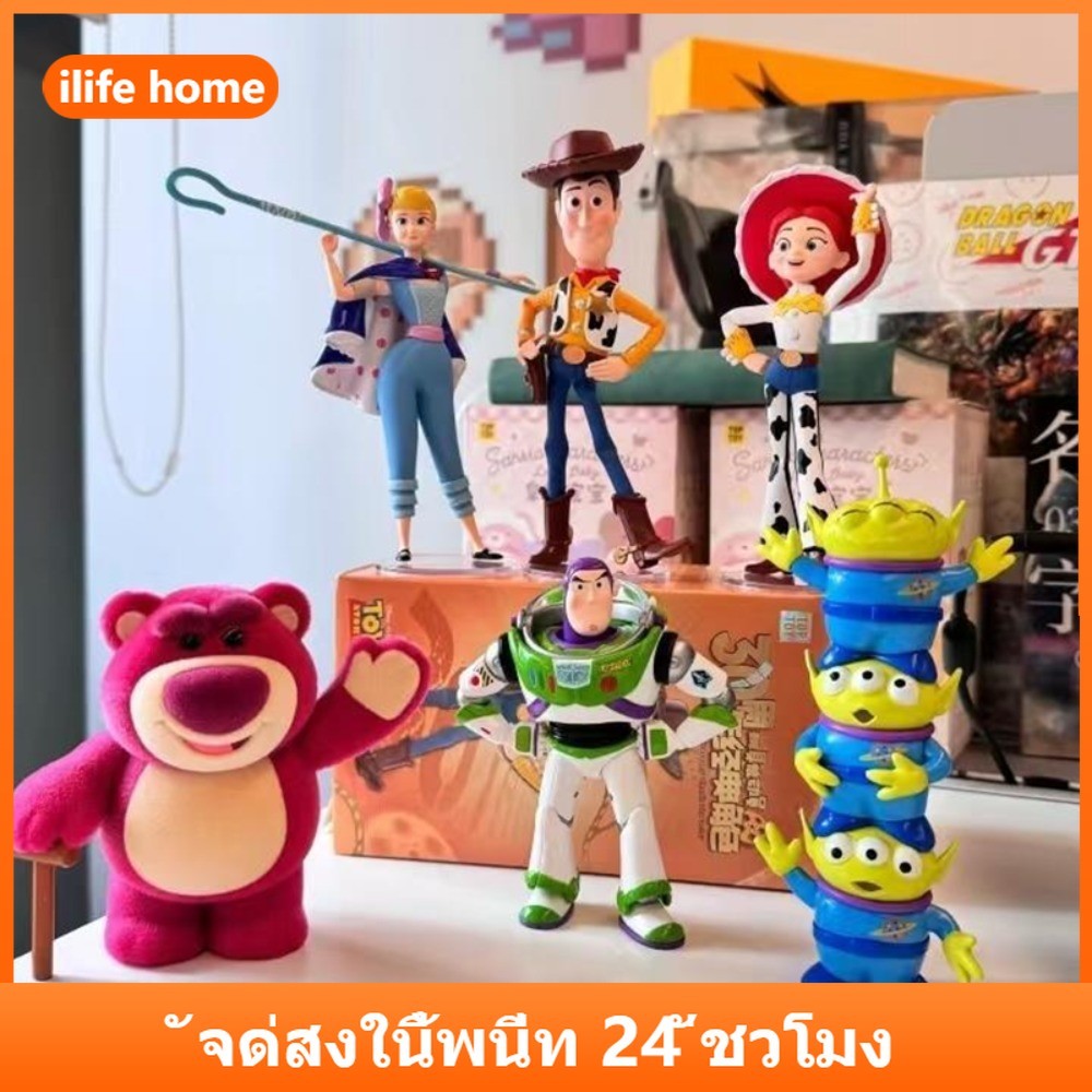 จัดส่งจากประเทศไทย 6 ชิ้น/กล่อง 15 ซม.Toy Story 5 Buzz Woody Action รูปอะนิเมะ COD stock คอสเพลย์องุ่นตุ๊กตาของเล่นสําหรับของขวัญเด็กคอลเลกชันเครื่องประดับตกแต่งบ้านเค้กตกแต่ง